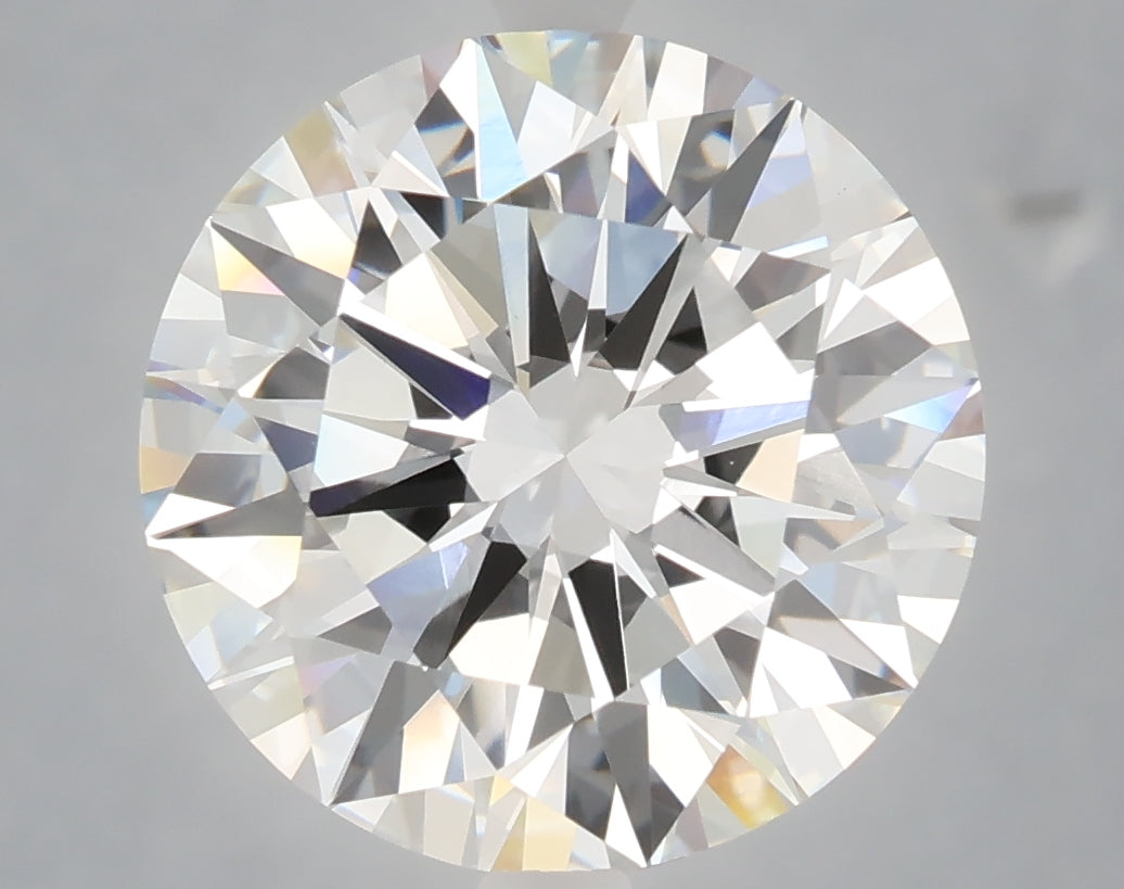 6.05 Carat Round Shaped, Excellent Cut, F Color, VVS2 Clarity, IGI Certified Lab Grown Diamond