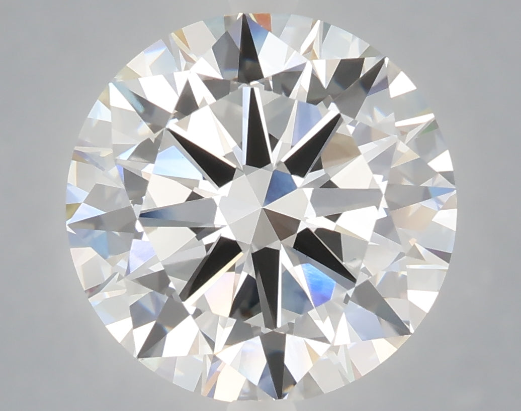 6.01 Carat Round Shaped, Excellent Cut, F Color, VS1 Clarity, IGI Certified Lab Grown Diamond