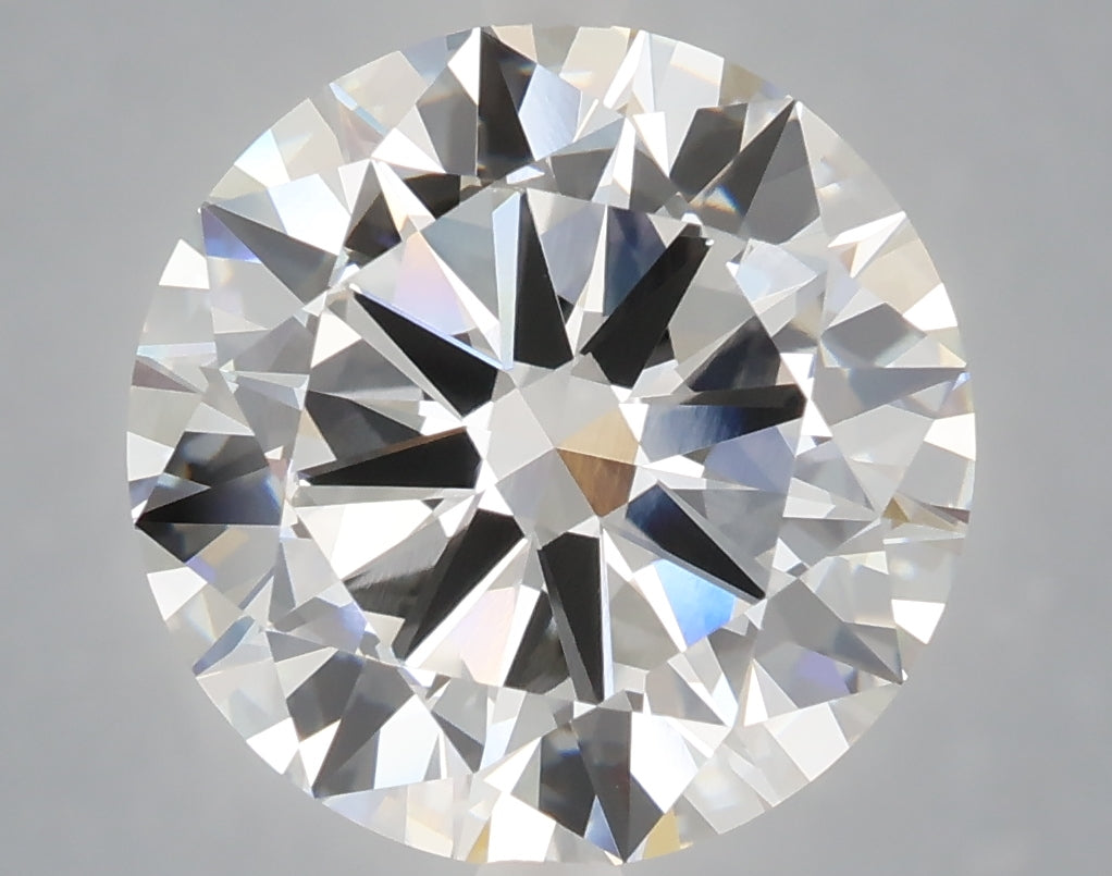6.01 Carat Round Shaped, Excellent Cut, F Color, VVS2 Clarity, IGI Certified Lab Grown Diamond