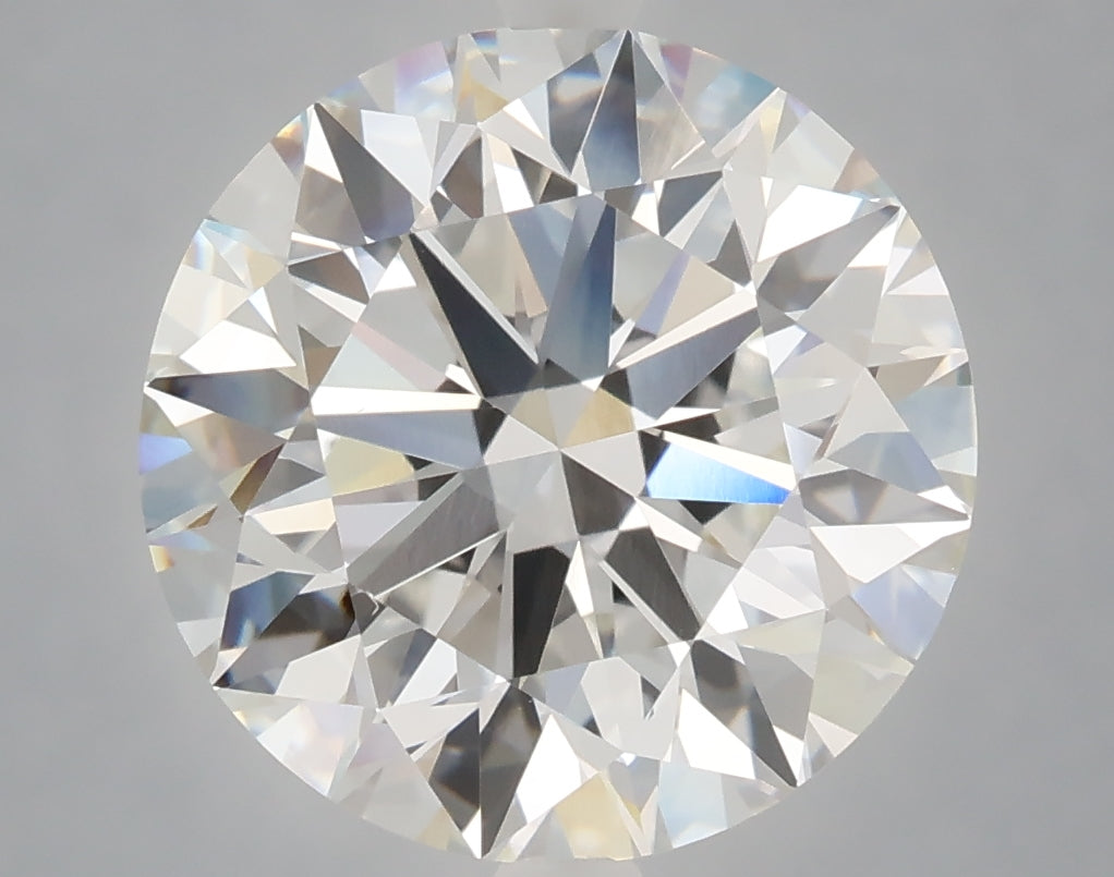 6.02 Carat Round Shaped, Excellent Cut, F Color, VS1 Clarity, IGI Certified Lab Grown Diamond