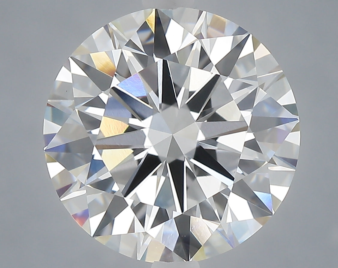 5.05 Carat Round Shaped, Excellent Cut, F Color, VVS2 Clarity, IGI Certified Lab Grown Diamond