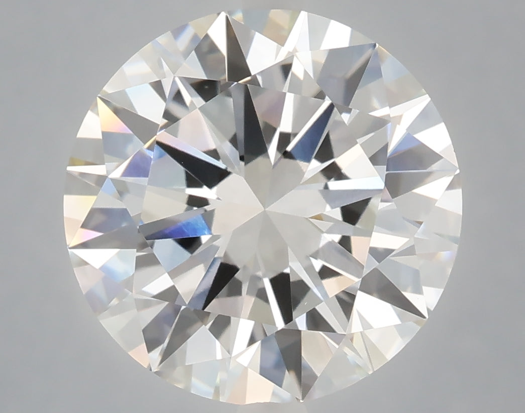 6.01 Carat Round Shaped, Excellent Cut, F Color, VVS2 Clarity, IGI Certified Lab Grown Diamond