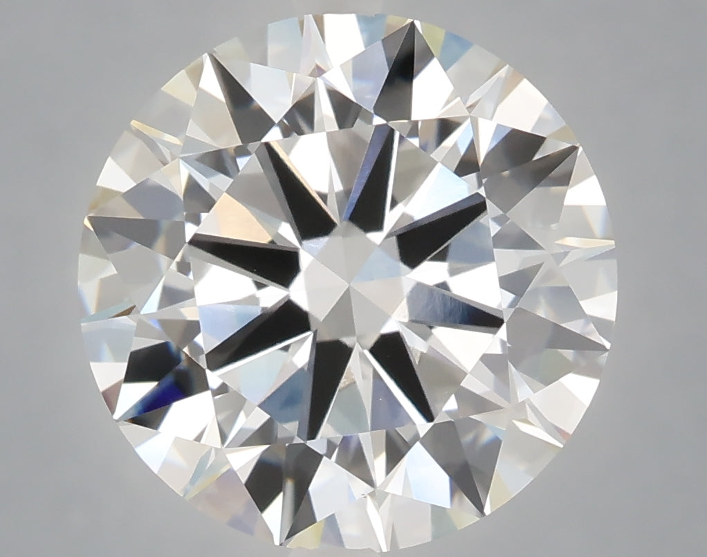 6.05 Carat Round Shaped, Excellent Cut, F Color, VVS2 Clarity, IGI Certified Lab Grown Diamond