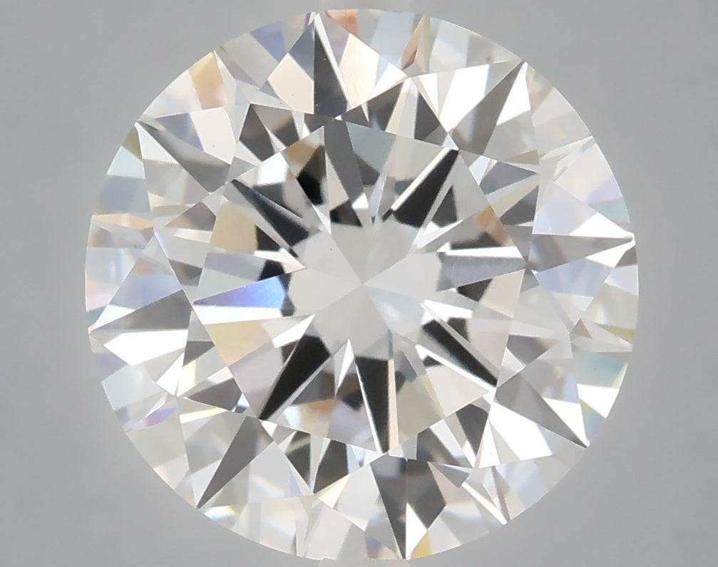 6.01 Carat Round Shaped, Excellent Cut, F Color, VS1 Clarity, IGI Certified Lab Grown Diamond