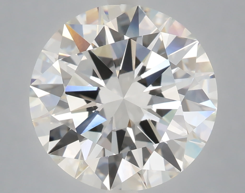 6.01 Carat Round Shaped, Excellent Cut, F Color, VS1 Clarity, IGI Certified Lab Grown Diamond
