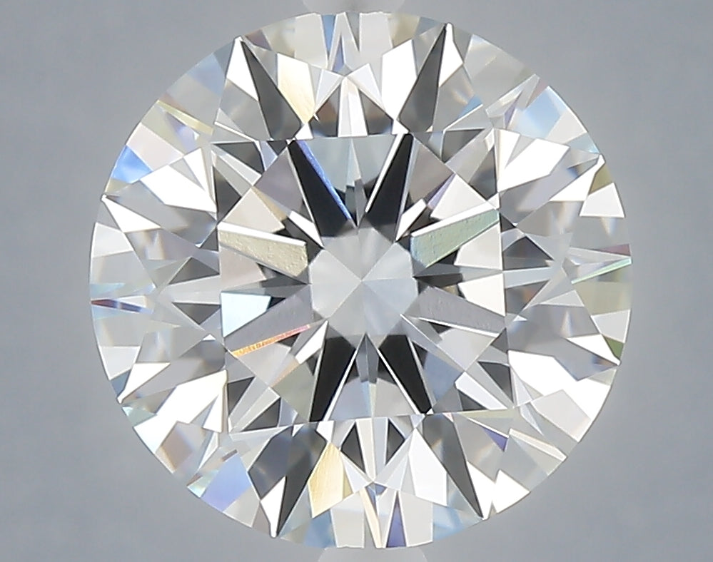 5.04 Carat Round Shaped, Ideal Cut, F Color, VVS2 Clarity, IGI Certified Lab Grown Diamond