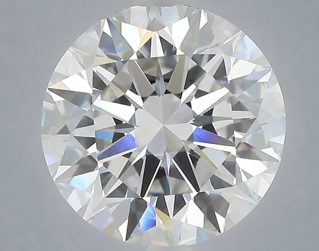 6.04 Carat Round Shaped, Excellent Cut, F Color, VS1 Clarity, IGI Certified Lab Grown Diamond