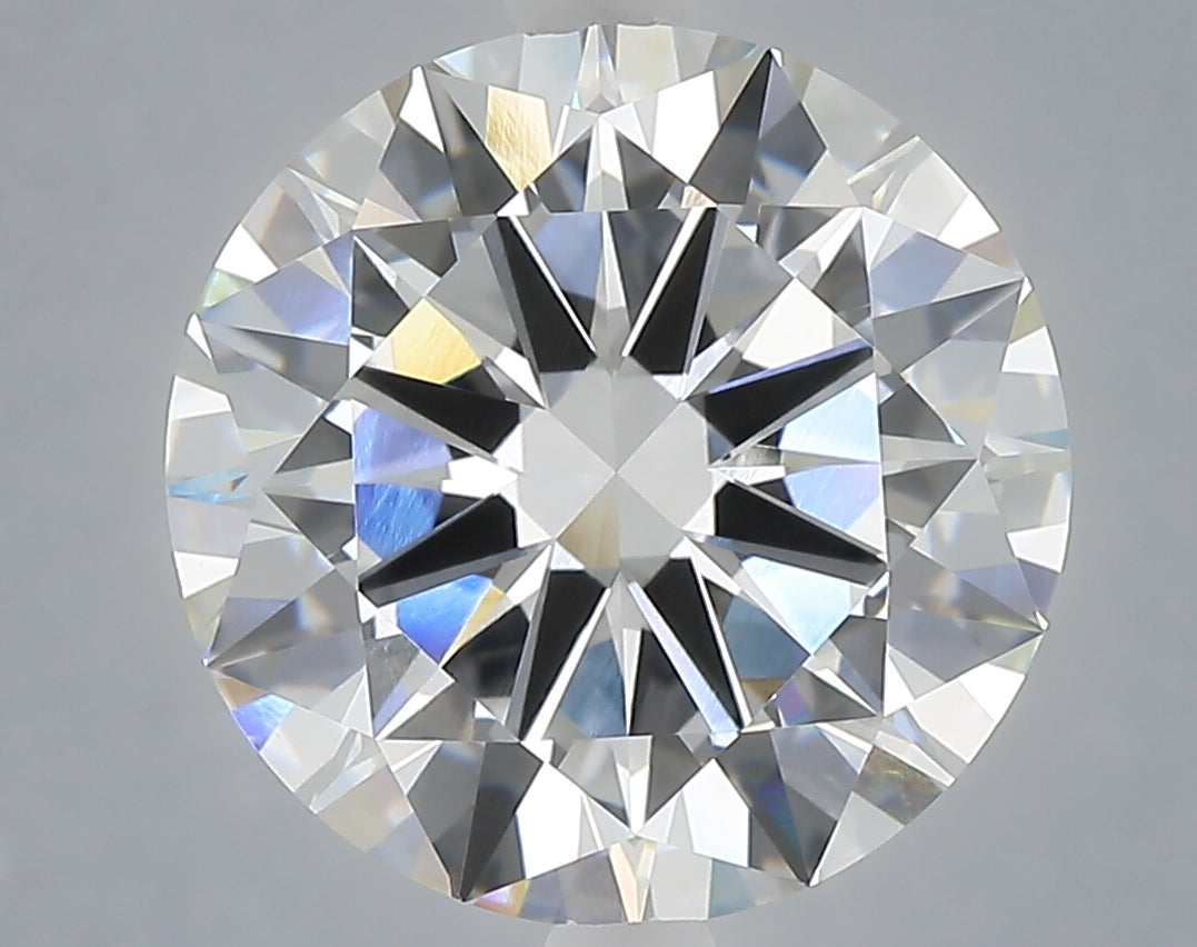 6.01 Carat Round Shaped, Excellent Cut, E Color, VVS2 Clarity, IGI Certified Lab Grown Diamond
