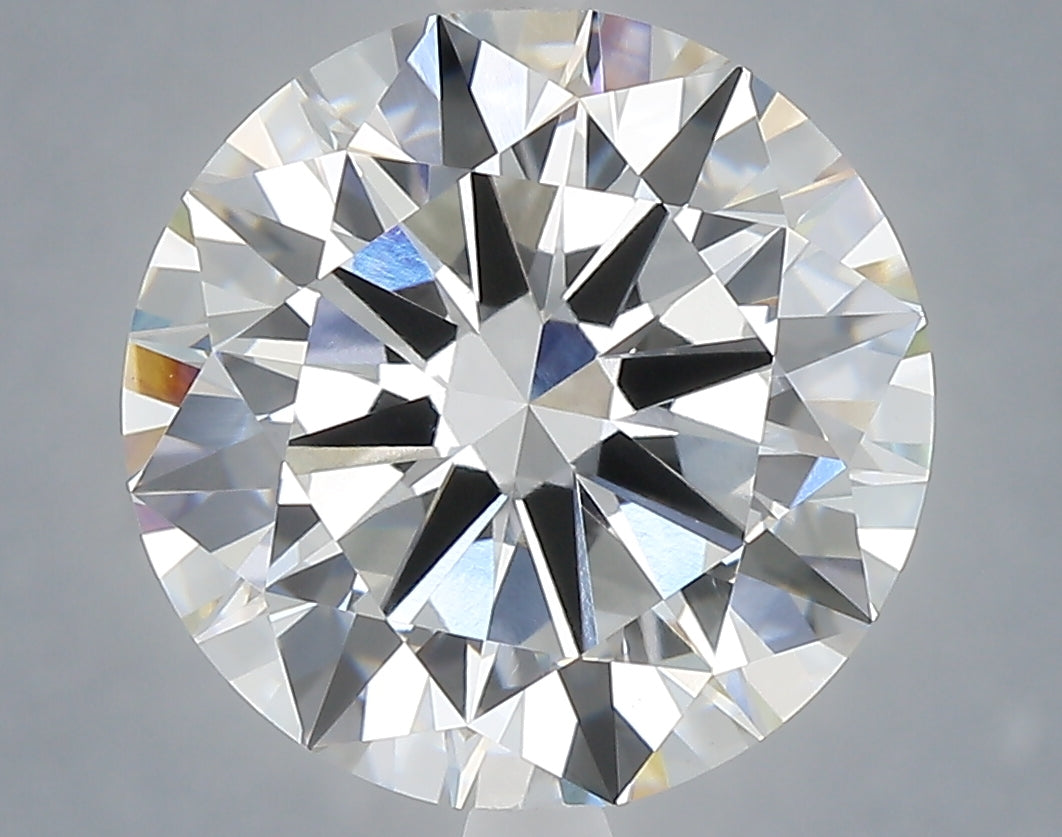 6.02 Carat Round Shaped, Excellent Cut, E Color, VVS2 Clarity, IGI Certified Lab Grown Diamond