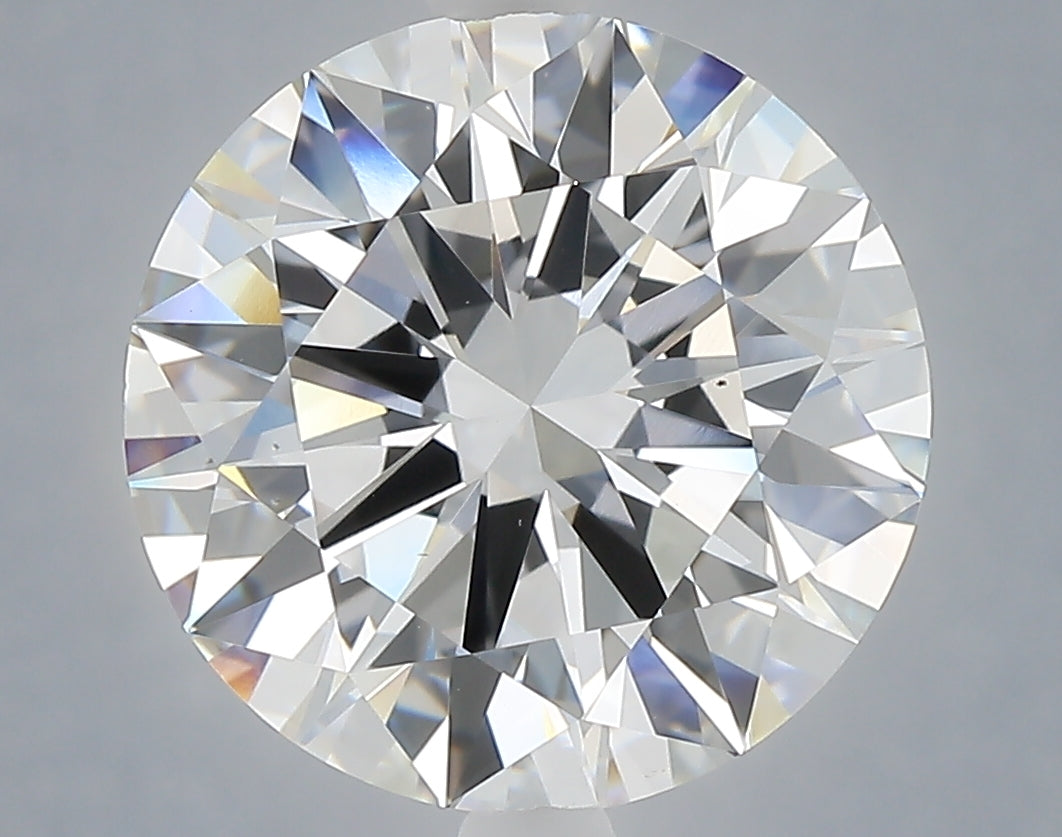 6.02 Carat Round Shaped, Excellent Cut, E Color, VS1 Clarity, IGI Certified Lab Grown Diamond