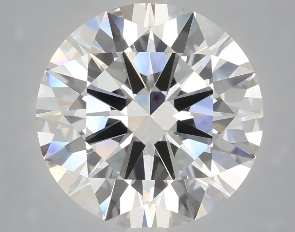 5.03 Carat Round Shaped, Excellent Cut, F Color, VVS2 Clarity, IGI Certified Lab Grown Diamond