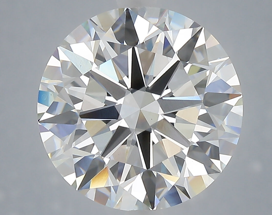 6.03 Carat Round Shaped, Ideal Cut, E Color, VVS2 Clarity, IGI Certified Lab Grown Diamond