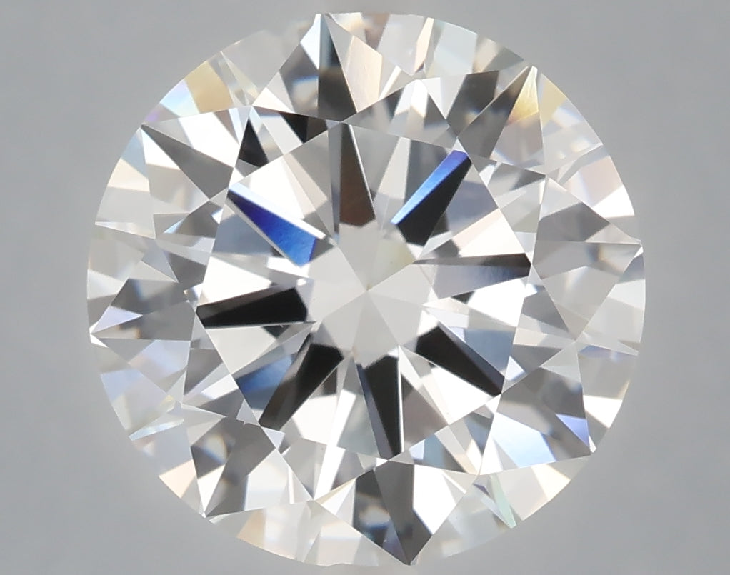 6.02 Carat Round Shaped, Excellent Cut, E Color, VVS2 Clarity, IGI Certified Lab Grown Diamond