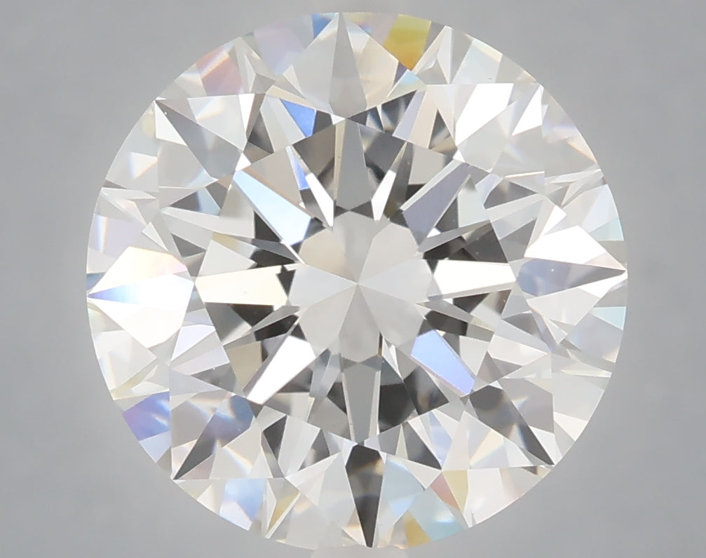 6.04 Carat Round Shaped, Excellent Cut, F Color, VVS2 Clarity, IGI Certified Lab Grown Diamond