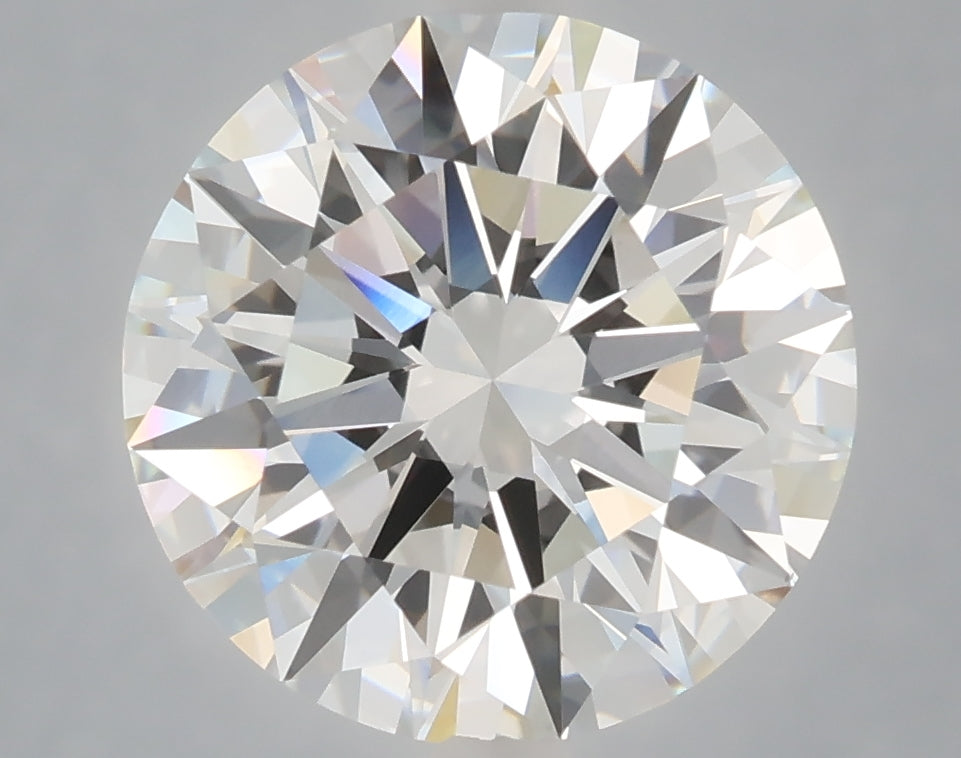 5.07 Carat Round Shaped, Ideal Cut, F Color, VVS2 Clarity, IGI Certified Lab Grown Diamond