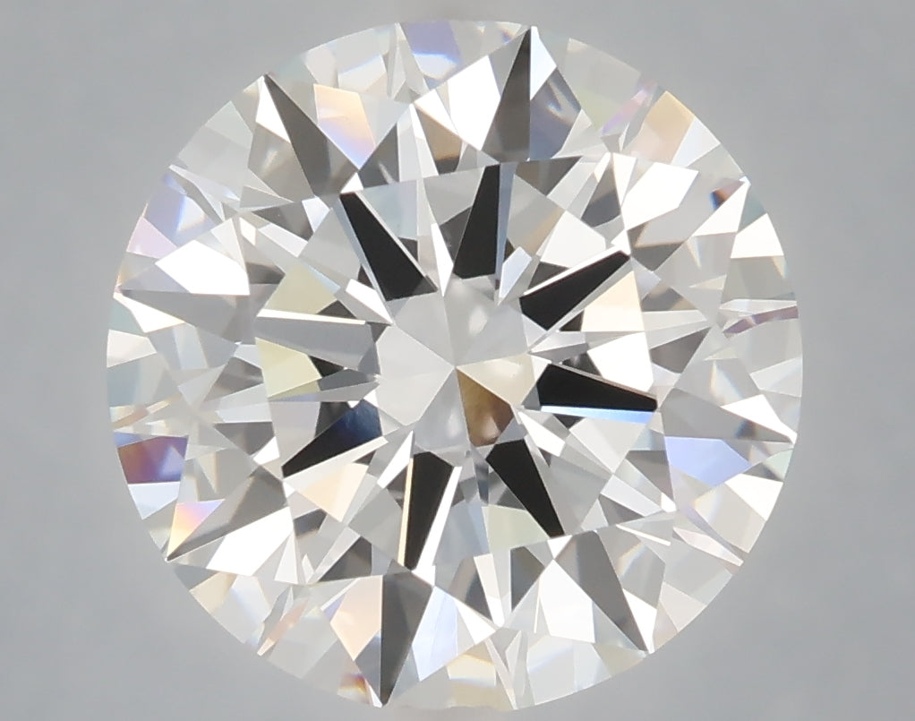 6.03 Carat Round Shaped, Excellent Cut, F Color, VVS2 Clarity, IGI Certified Lab Grown Diamond