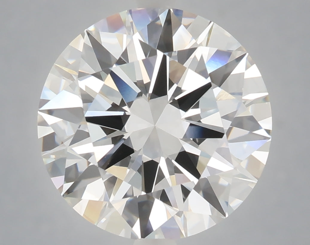 6.02 Carat Round Shaped, Excellent Cut, F Color, VVS2 Clarity, IGI Certified Lab Grown Diamond