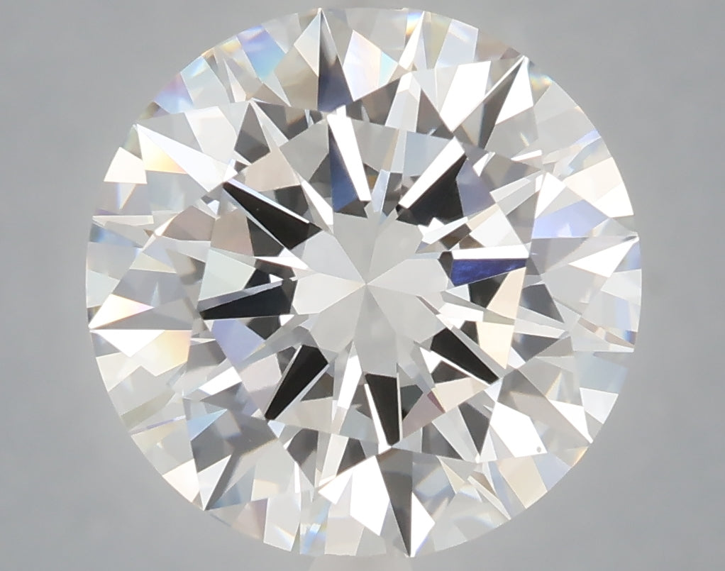 6.01 Carat Round Shaped, Excellent Cut, F Color, VS1 Clarity, IGI Certified Lab Grown Diamond