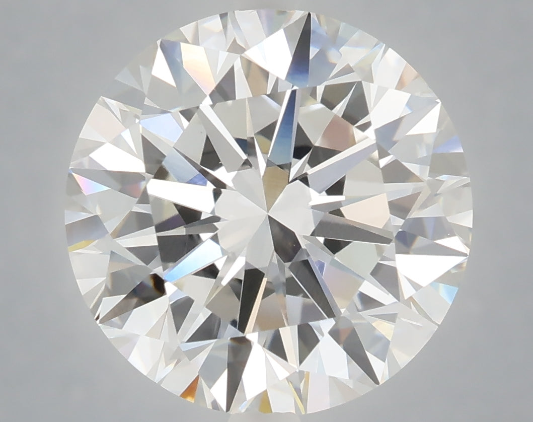 7.03 Carat Round Shaped, Excellent Cut, F Color, VVS2 Clarity, IGI Certified Lab Grown Diamond