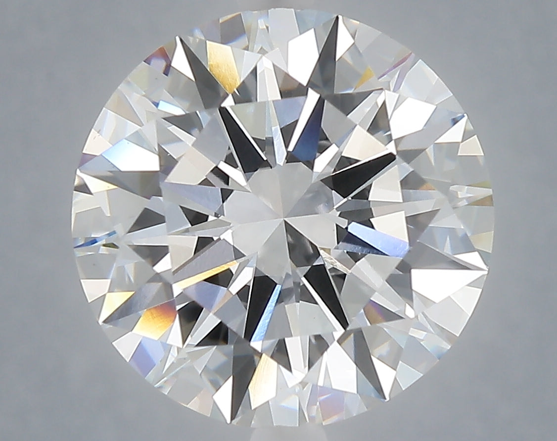 7.03 Carat Round Shaped, Excellent Cut, F Color, VS1 Clarity, IGI Certified Lab Grown Diamond