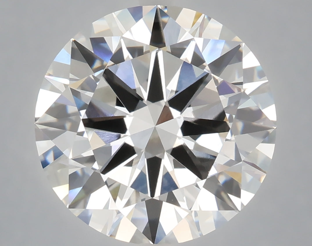 7.02 Carat Round Shaped, Excellent Cut, F Color, VVS2 Clarity, IGI Certified Lab Grown Diamond