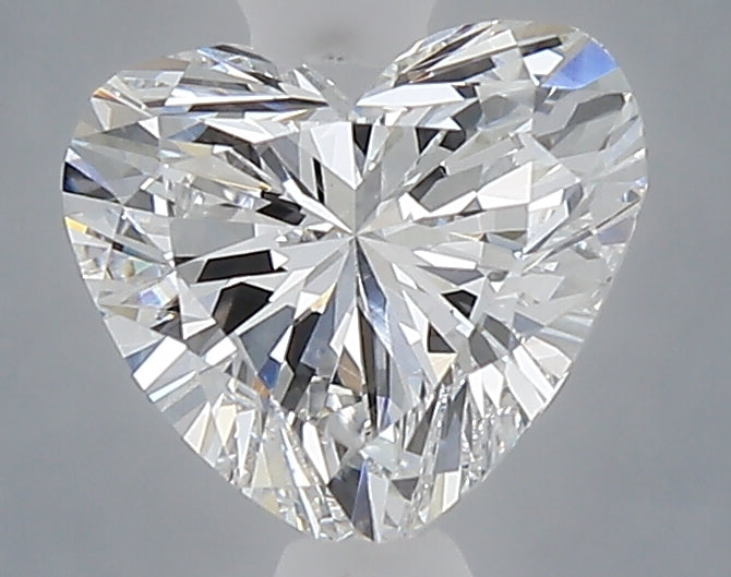 1.08 Carat Heart Shaped, Excellent Cut, D Color, VVS2 Clarity, IGI Certified Lab Grown Diamond