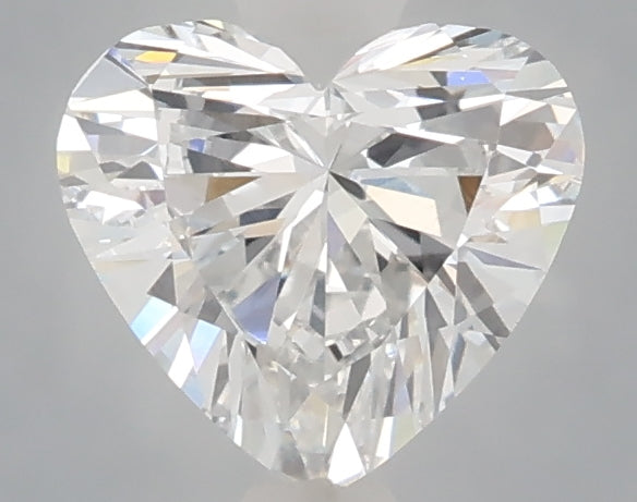 1.06 Carat Heart Shaped, Excellent Cut, D Color, VVS2 Clarity, IGI Certified Lab Grown Diamond