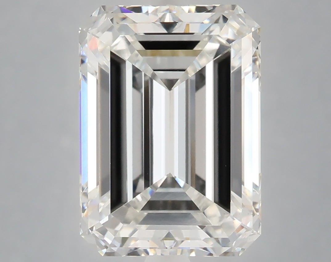 6.01 Carat Emerald Shaped, Ideal Cut, F Color, VS1 Clarity, IGI Certified Lab Grown Diamond
