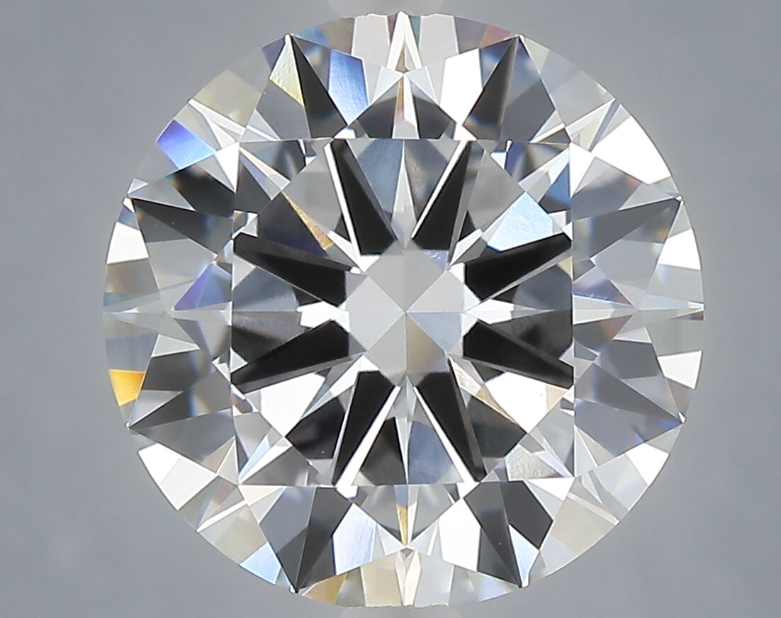 5.00 Carat Round Shaped, Excellent Cut, F Color, VVS2 Clarity, IGI Certified Lab Grown Diamond