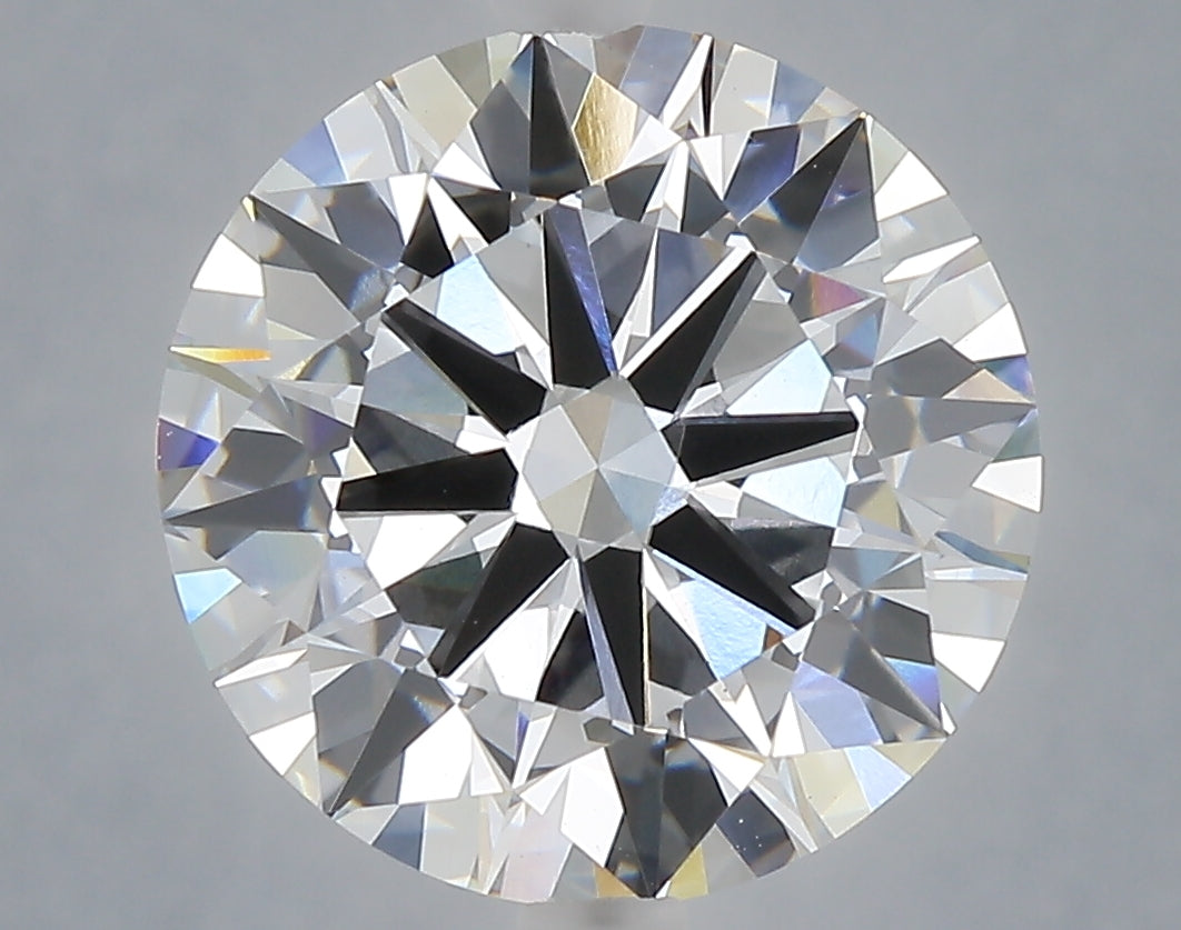 5.76 Carat Round Shaped, Excellent Cut, E Color, VVS2 Clarity, IGI Certified Lab Grown Diamond