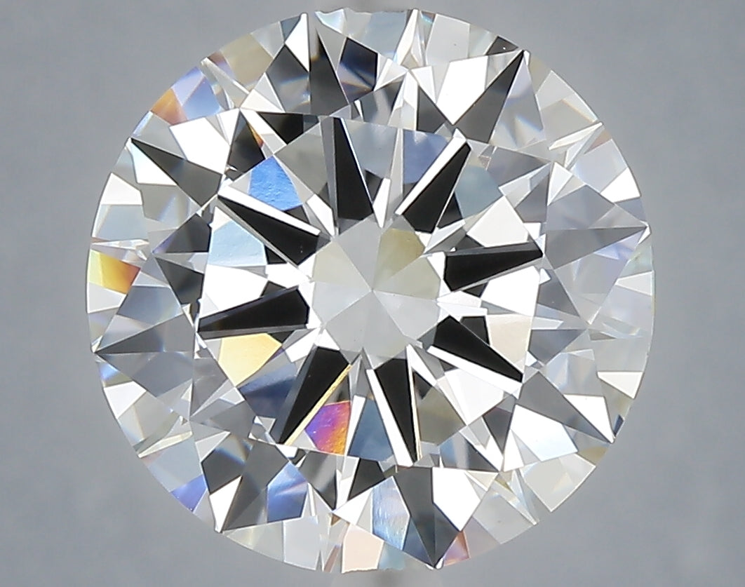 6.01 Carat Round Shaped, Excellent Cut, E Color, VVS2 Clarity, IGI Certified Lab Grown Diamond