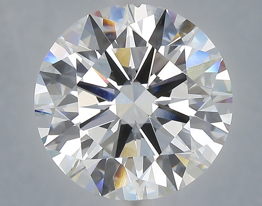 6.03 Carat Round Shaped, Ideal Cut, E Color, VVS2 Clarity, IGI Certified Lab Grown Diamond