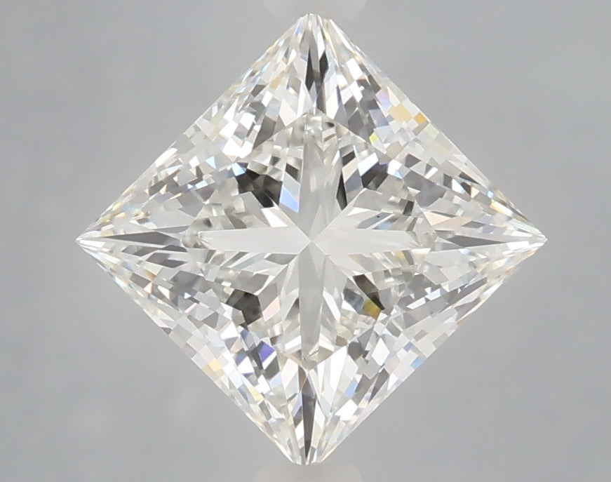 2.36 Carat Princess Shaped, Ideal Cut, F Color, VVS2 Clarity, IGI Certified Lab Grown Diamond