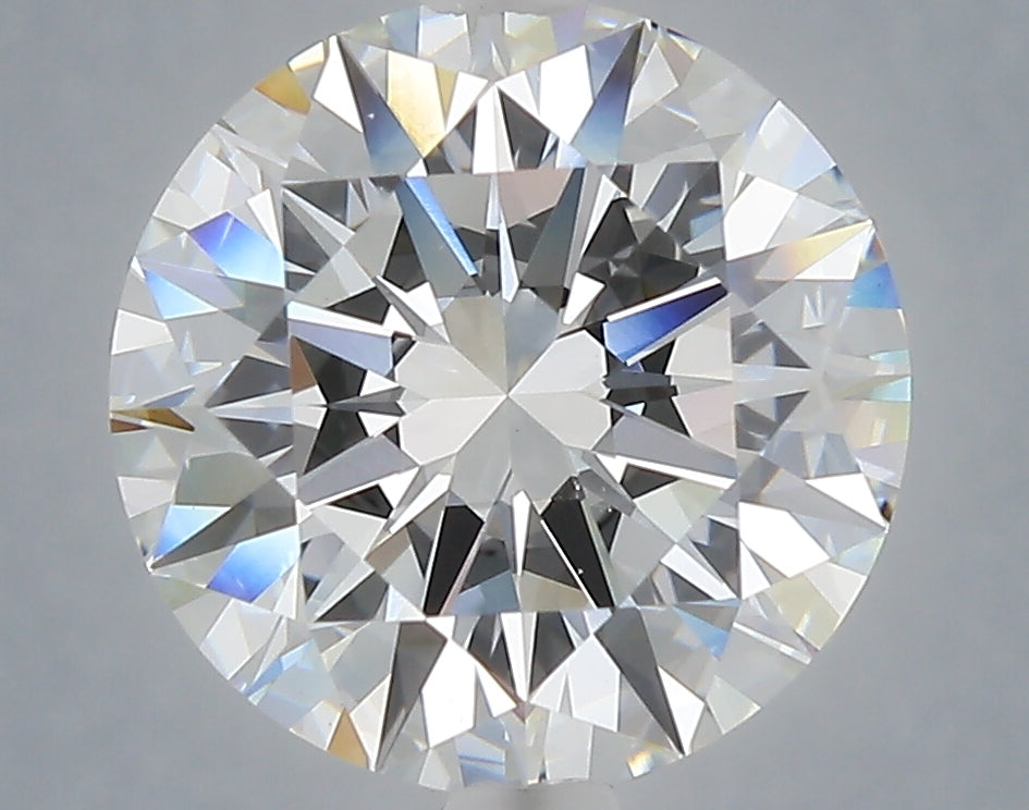 4.58 Carat Round Shaped, Excellent Cut, F Color, VS1 Clarity, IGI Certified Lab Grown Diamond