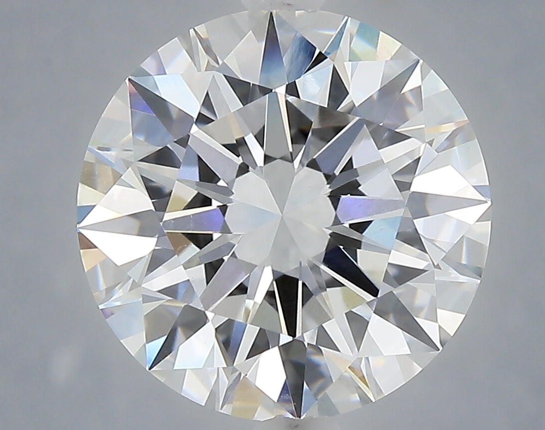 5.08 Carat Round Shaped, Ideal Cut, F Color, VVS2 Clarity, IGI Certified Lab Grown Diamond