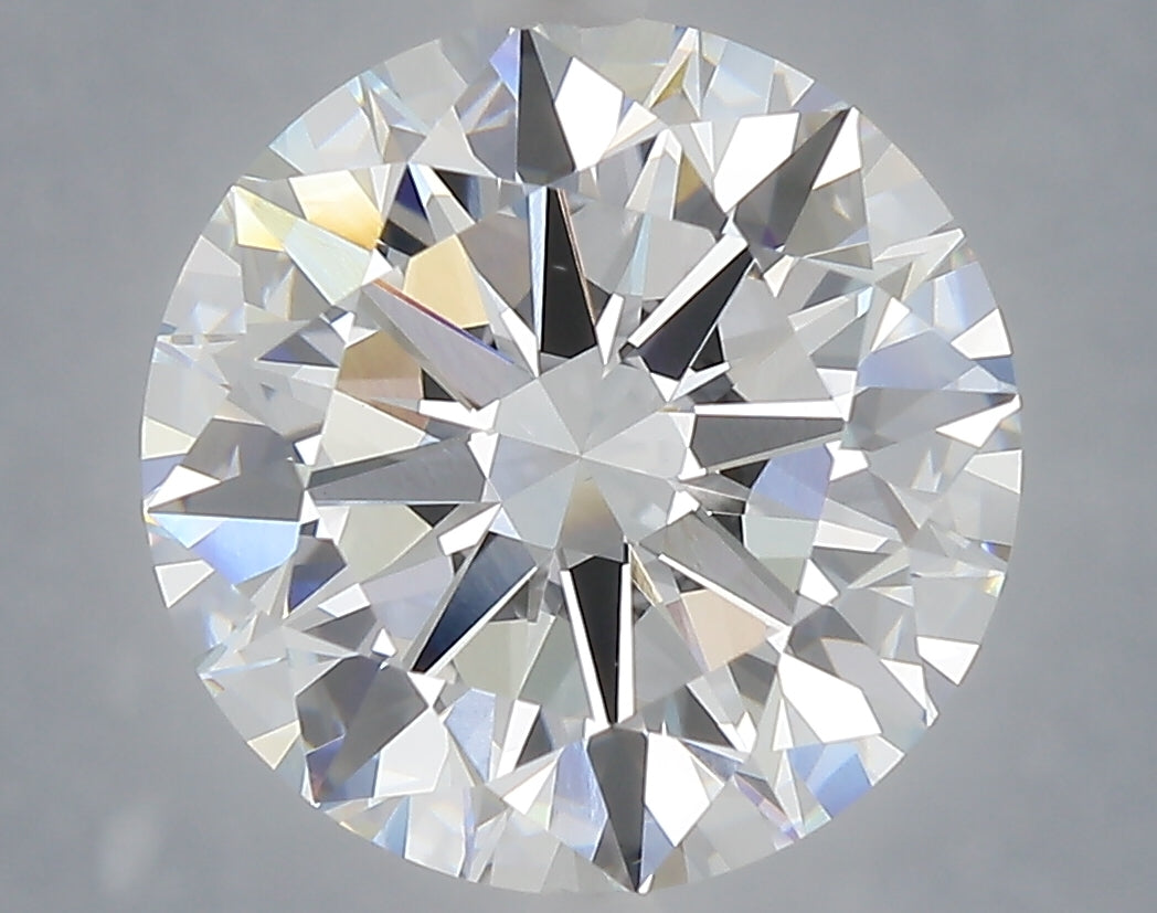 6.01 Carat Round Shaped, Excellent Cut, F Color, VVS2 Clarity, IGI Certified Lab Grown Diamond