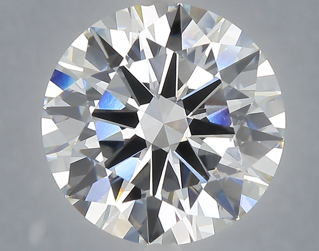 6.02 Carat Round Shaped, Excellent Cut, F Color, VVS2 Clarity, IGI Certified Lab Grown Diamond