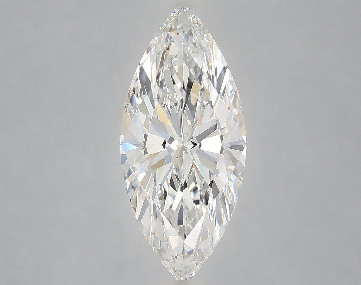2.09 Carat Marquise Shaped, Ideal Cut, E Color, VVS2 Clarity, IGI Certified Lab Grown Diamond