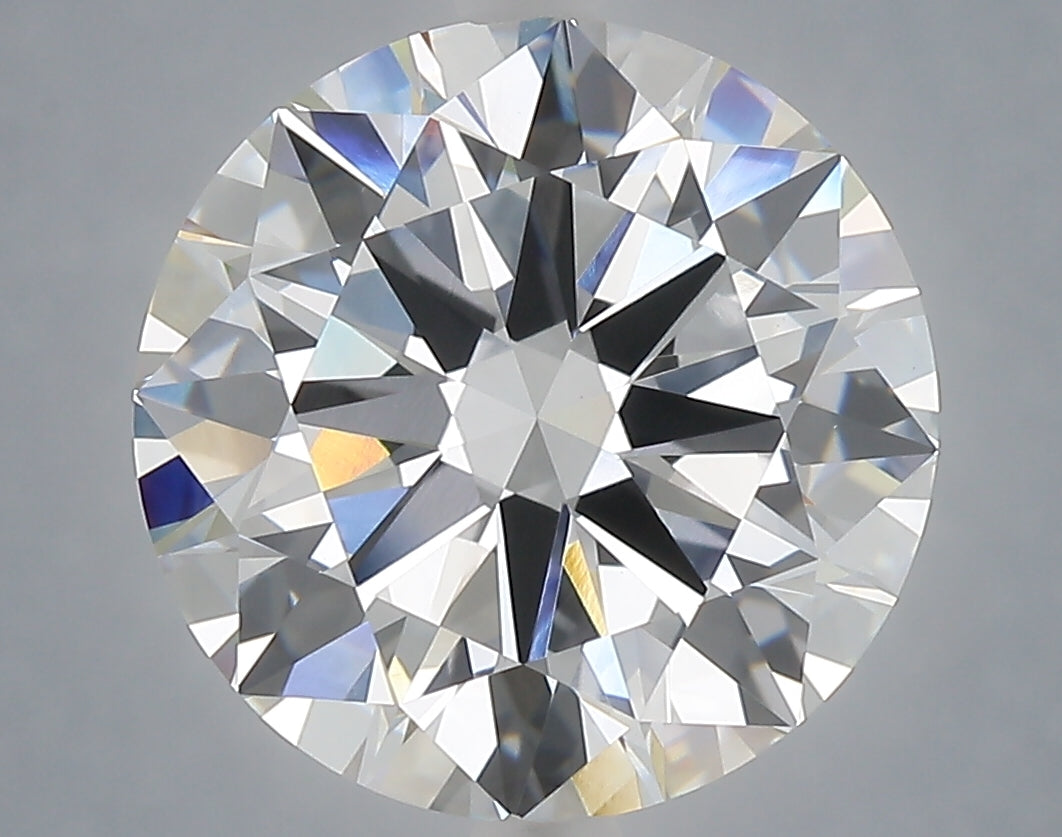 6.01 Carat Round Shaped, Excellent Cut, E Color, VVS2 Clarity, IGI Certified Lab Grown Diamond