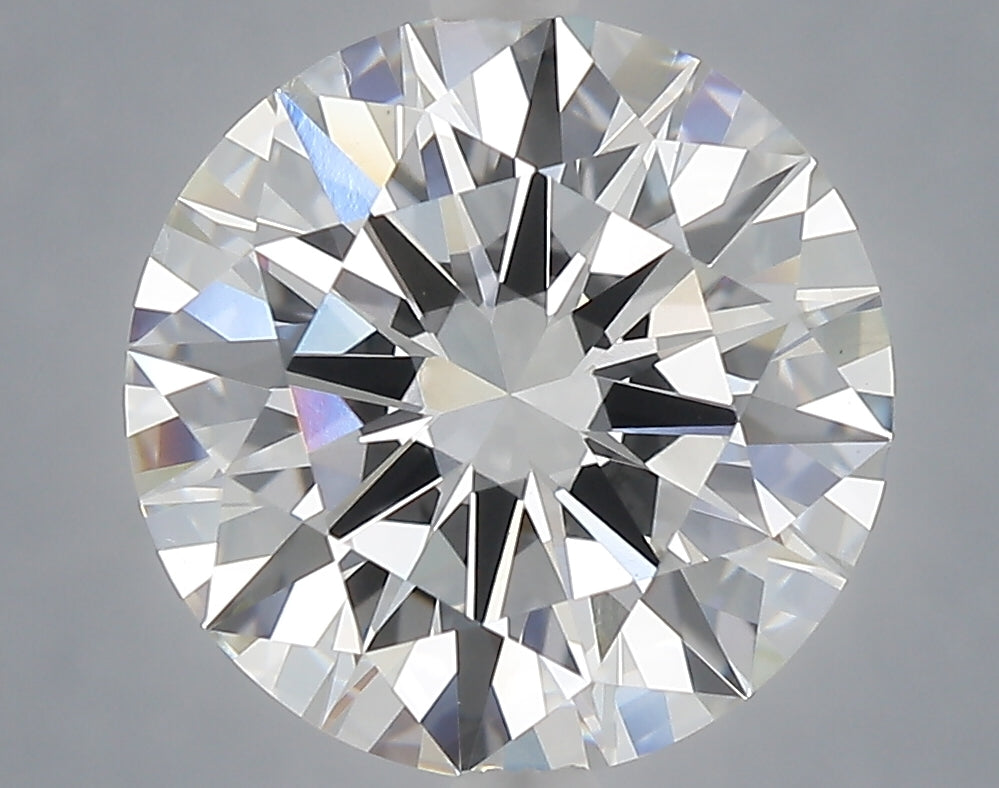 5.04 Carat Round Shaped, Excellent Cut, F Color, VVS2 Clarity, IGI Certified Lab Grown Diamond