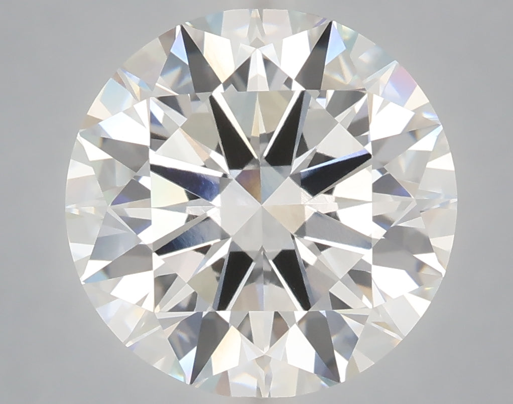 6.10 Carat Round Shaped, Excellent Cut, F Color, VS1 Clarity, IGI Certified Lab Grown Diamond