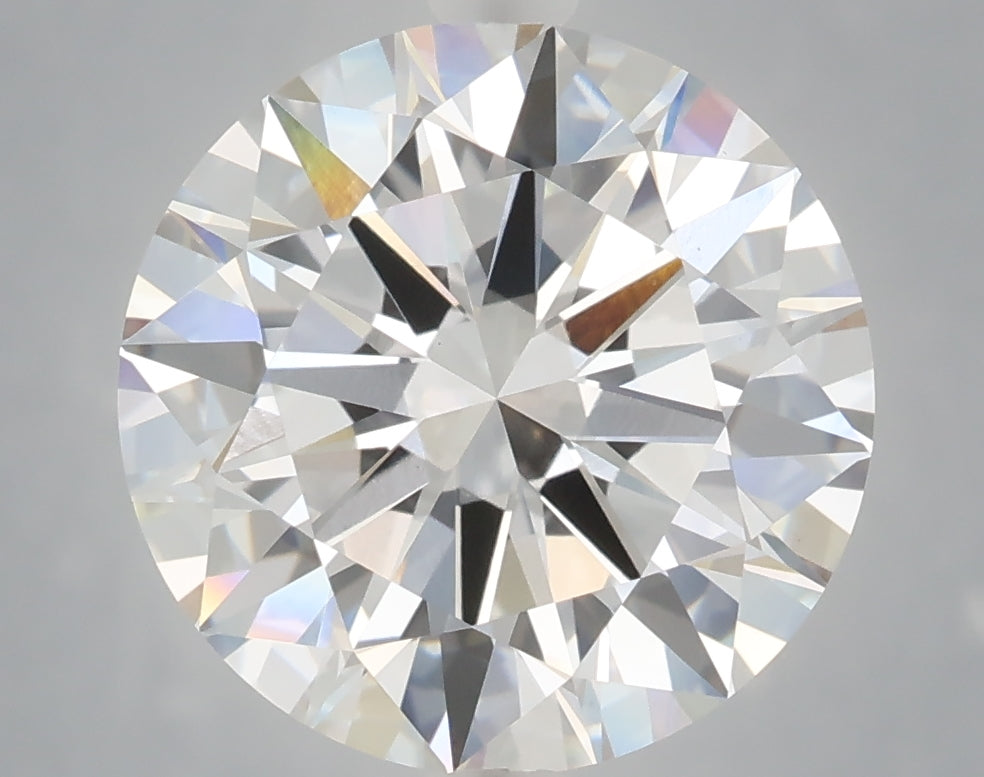 5.52 Carat Round Shaped, Excellent Cut, F Color, VVS2 Clarity, IGI Certified Lab Grown Diamond