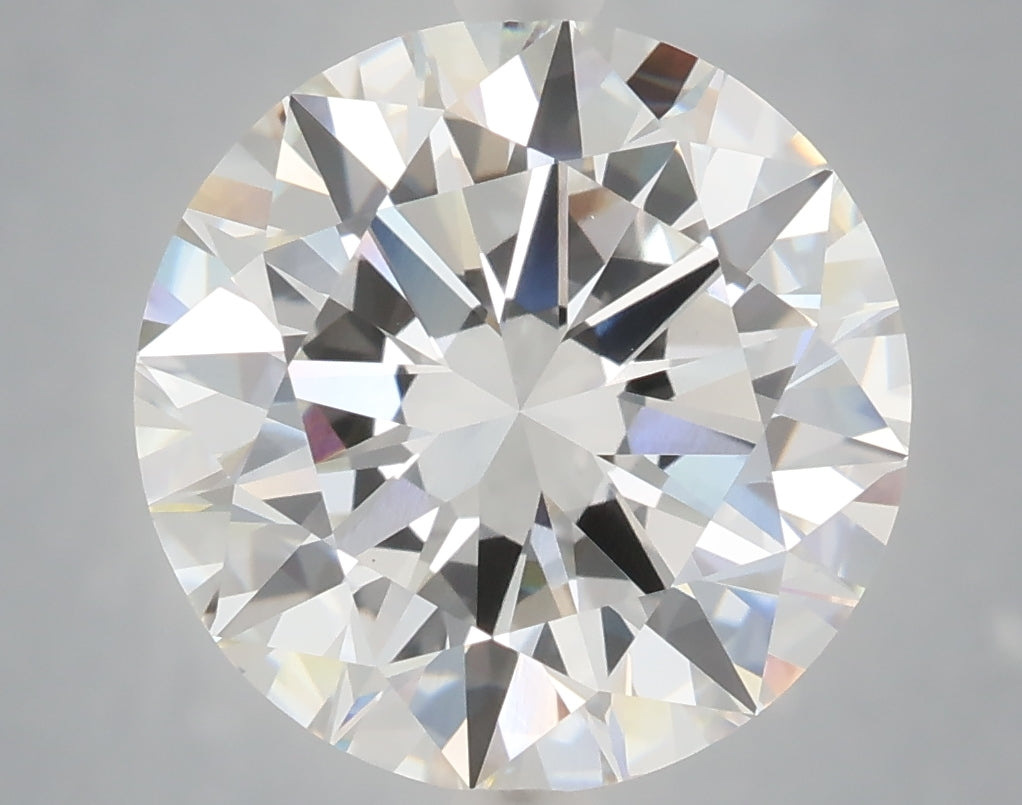 6.01 Carat Round Shaped, Excellent Cut, F Color, VVS2 Clarity, IGI Certified Lab Grown Diamond