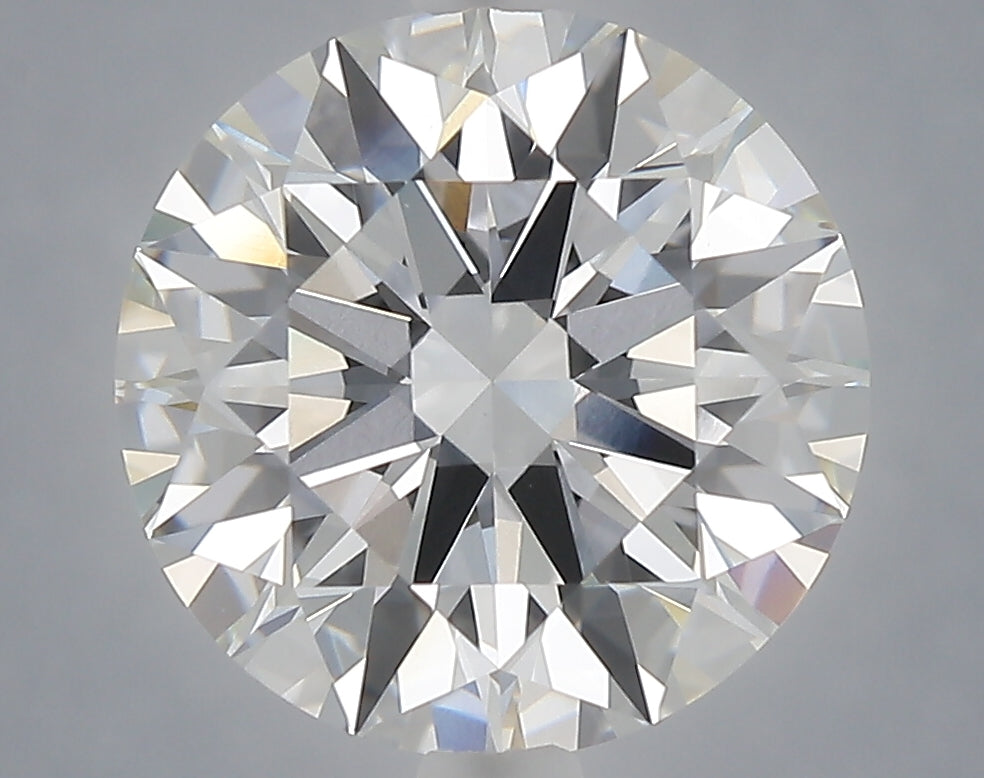 5.01 Carat Round Shaped, Ideal Cut, F Color, VVS2 Clarity, IGI Certified Lab Grown Diamond