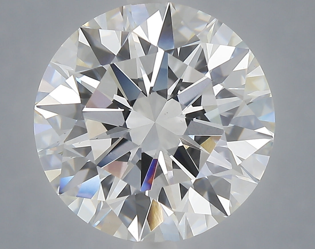 7.04 Carat Round Shaped, Excellent Cut, F Color, VS1 Clarity, IGI Certified Lab Grown Diamond
