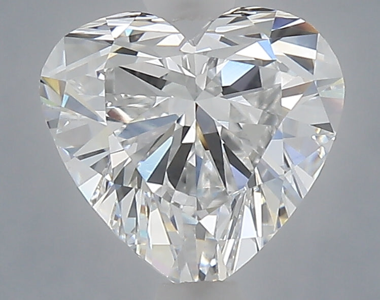 1.60 Carat Heart Shaped, Ideal Cut, D Color, VVS2 Clarity, IGI Certified Lab Grown Diamond
