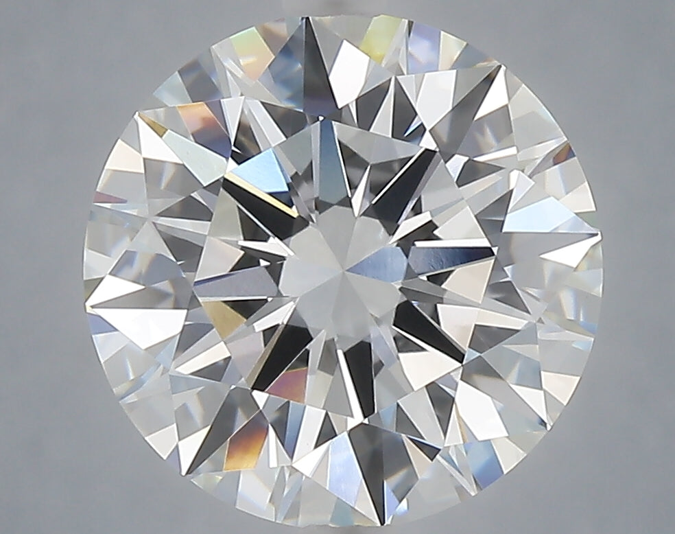 5.00 Carat Round Shaped, Excellent Cut, F Color, VVS2 Clarity, IGI Certified Lab Grown Diamond