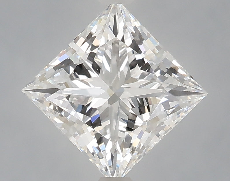 2.03 Carat Princess Shaped, Ideal Cut, D Color, VS1 Clarity, IGI Certified Lab Grown Diamond