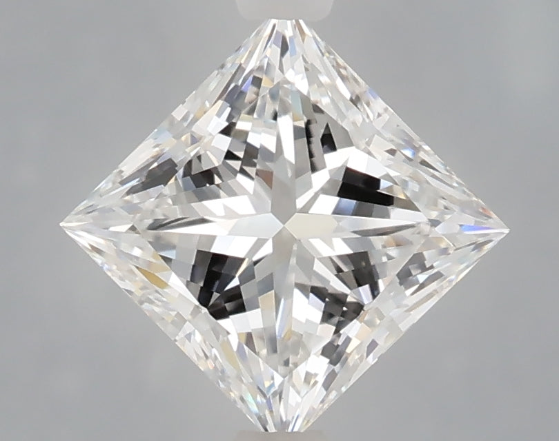 2.06 Carat Princess Shaped, Ideal Cut, E Color, VVS2 Clarity, IGI Certified Lab Grown Diamond