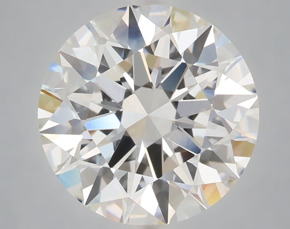 5.04 Carat Round Shaped, Ideal Cut, F Color, VVS2 Clarity, IGI Certified Lab Grown Diamond